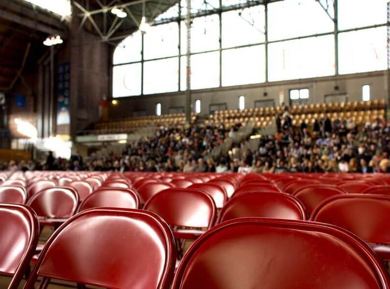 People show chairs gym large