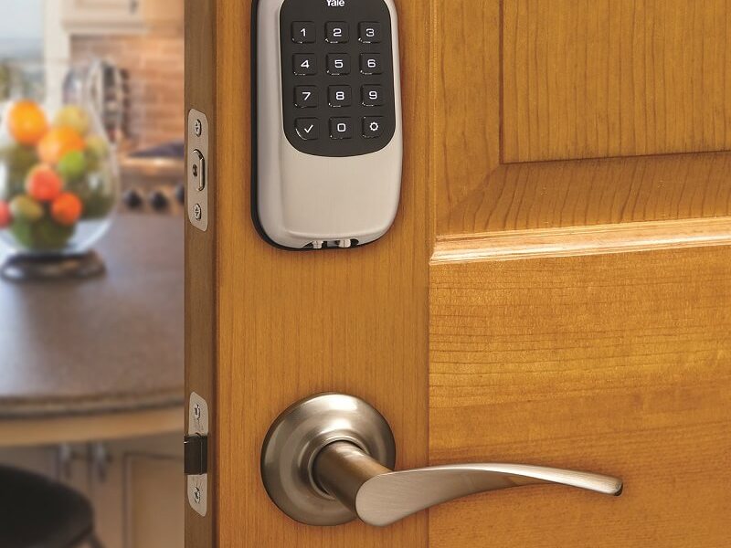 Yale Real Living Key Free Deadbolt B1L_US15_door_6 in